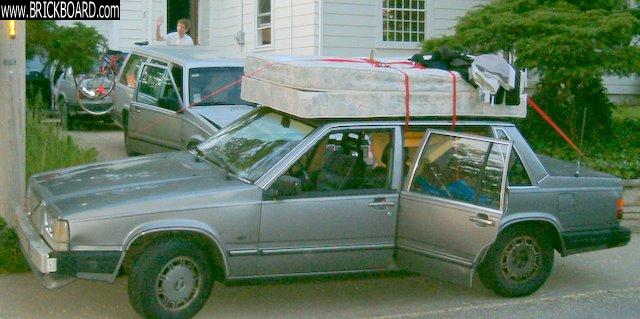 Volvo -- 3 Sevens, moving my 2 children out of IU Bloomington IN, beverly hillbilly style !!